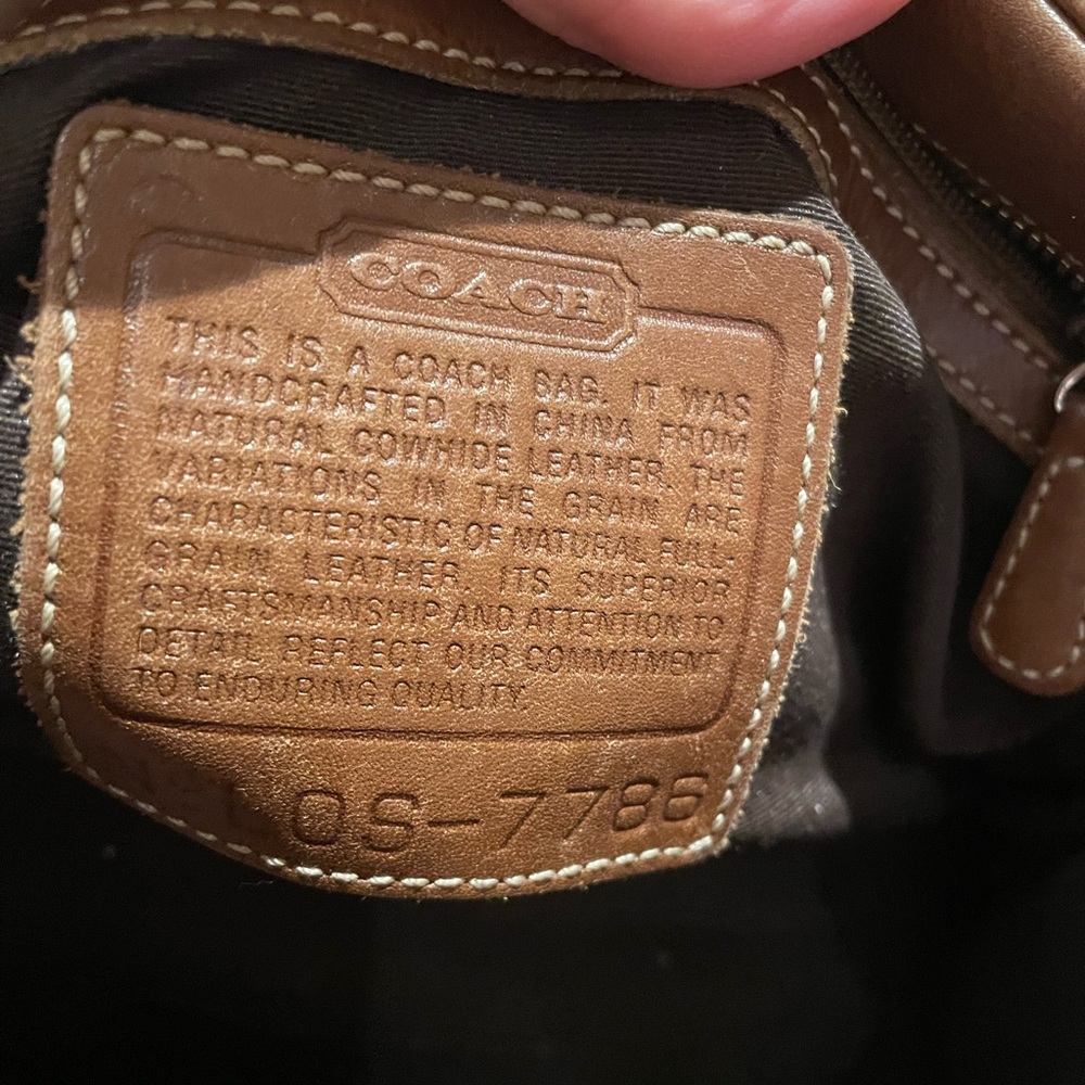 Coach .Brown Leather Handbag - Picture 5 of 16